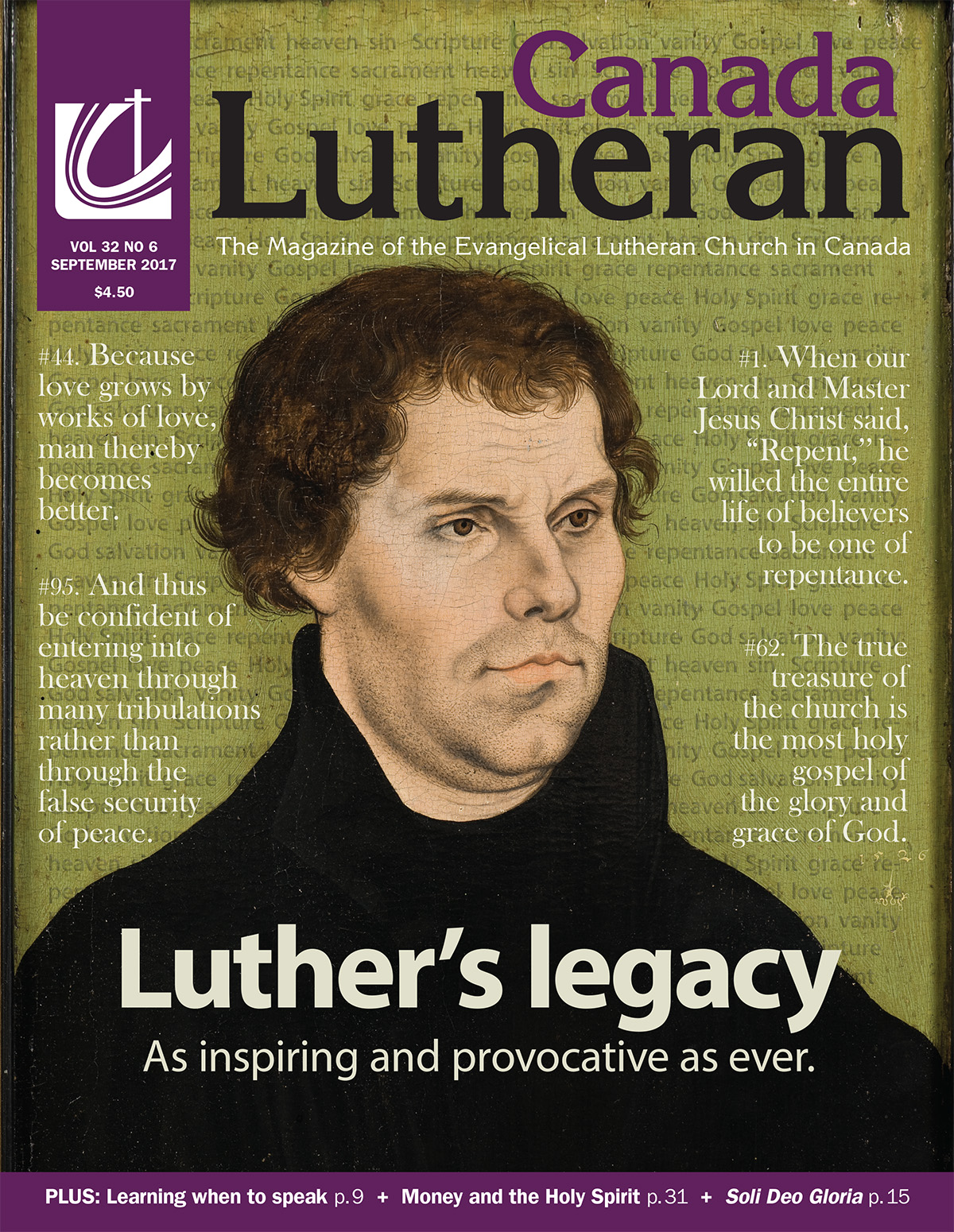 Luther’s Legacy - Canada Lutheran Magazine - ELCIC