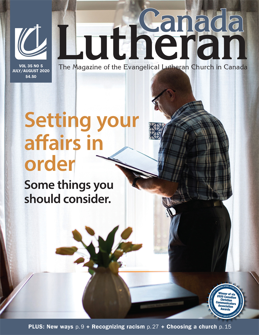 Setting Your Affairs in Order - Canada Lutheran Magazine - ELCIC